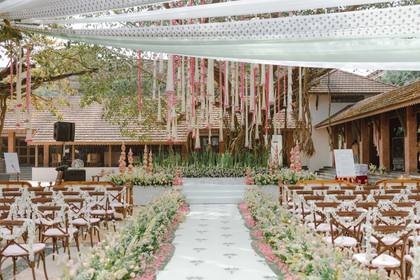 Aisle / Walkway and Ceiling — Wedding decor — Alila Diwa Goa